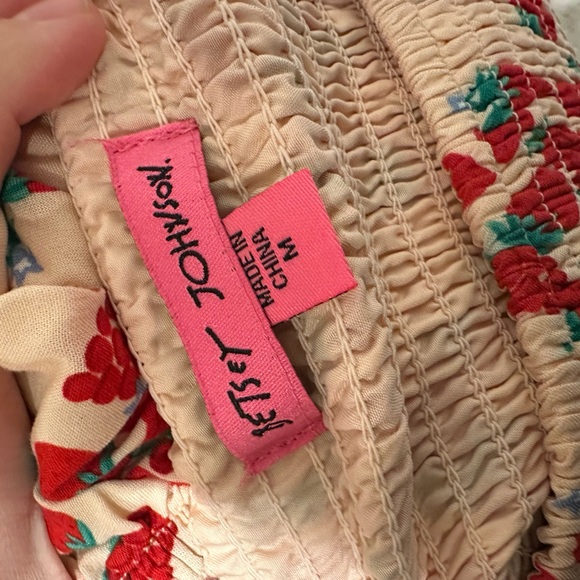 Betsey Johnson Red Floral Long Sleeve Dress - Picture 2 of 2